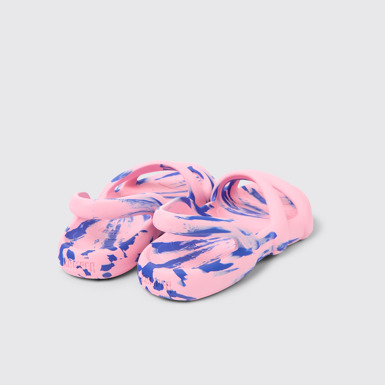 Back view of Kobarah Flat Multicolored unisex Sandal