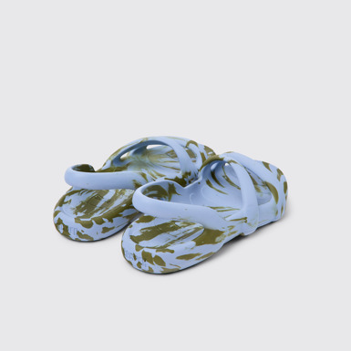 Back view of Kobarah Flat Multicolored unisex Sandal