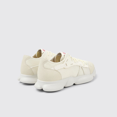 Back view of Karst Sorona® White Textile Sneaker for Men