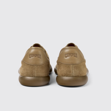 Back view of Pelotas Soller Brown Nubuck & Leather Men's Sneakers.