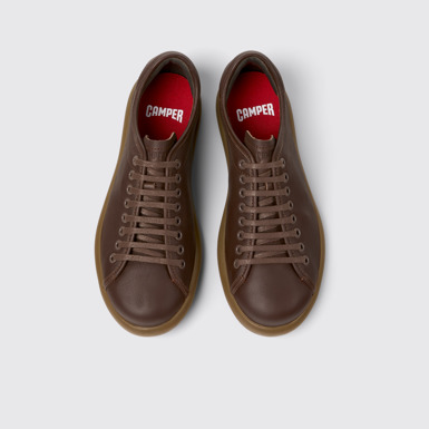 Pelotas Soller Sneakers de piel marrones para hombre.