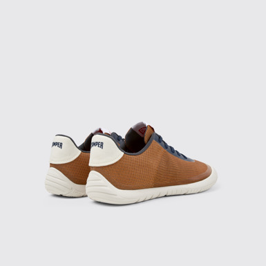 Back view of Camper x INEOS Britannia Multicolored Textile Sneakers for Men