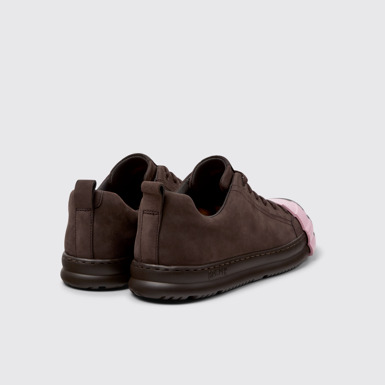 Back view of Junction Runner Brown Nubuck Men's Sneakers.