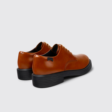 Back view of Dean Brown Leather Men's Shoe.