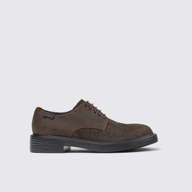 Dean Brauner Herrenschuh aus Nubukleder.