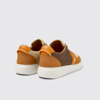 Back view of Runner K21 Sorona® Multicolor Recycled PET and Nubuck Men's Sneakers.