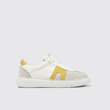 Side view of Runner K21 Multicolor Textile and Nubuck Sneakers for Men.