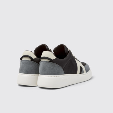 Back view of Runner K21 Multicolor Textile and Nubuck Sneakers for Men.