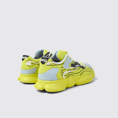 Back view of Karst Multicolored Textile Sneaker for Men