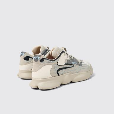 Back view of Karst Multicolored Textile Sneaker for Men
