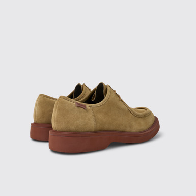 Back view of Norman Brown nubuck shoes for men