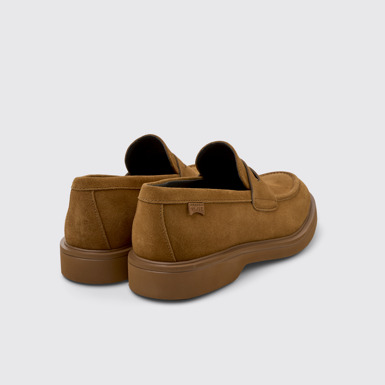 Back view of Norman Brown Nubuck Men's Shoes.