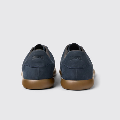Back view of Pelotas Soller Blue nubuck sneakers for men