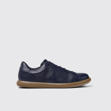 Pelotas Soller Blauer Herrensneaker aus Leder.