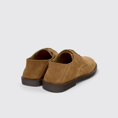 Back view of Don Brown Nubuck Leather Shoes for Men.