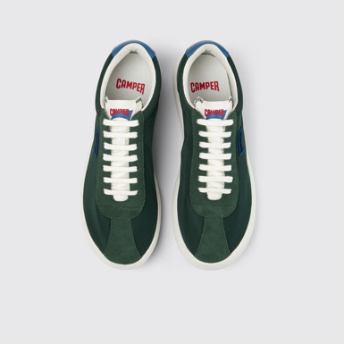 Overhead view of Pelotas XLF Multicolor Textile and Nubuck Sneakers for Men.