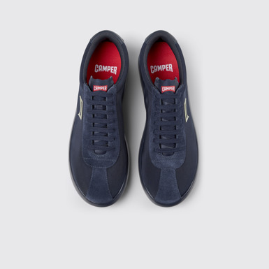 Pelotas XLF Sneakers de tejido y nobuk azules para hombre.