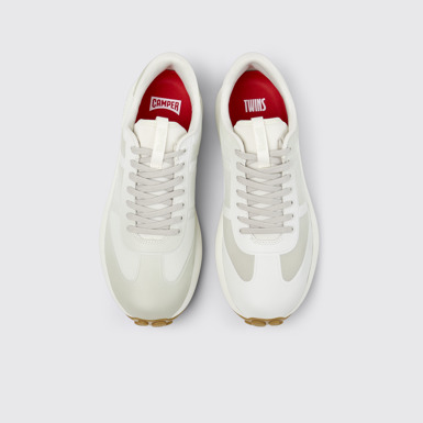 Overhead view of Twins Multicolor Stitch-Free Sneakers for Men.