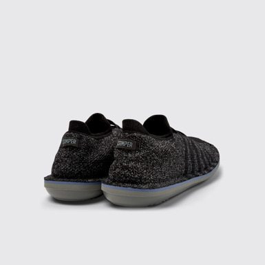 Back view of Beetle Multicolored Recycled PET Knit Shoes for Men.
