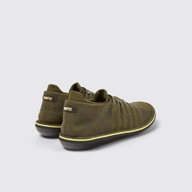 Back view of Beetle Multicolor Recycled PET Knit Shoes for Men.