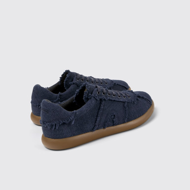Back view of Pelotas Soller Blue Organic Cotton Men's Sneakers.