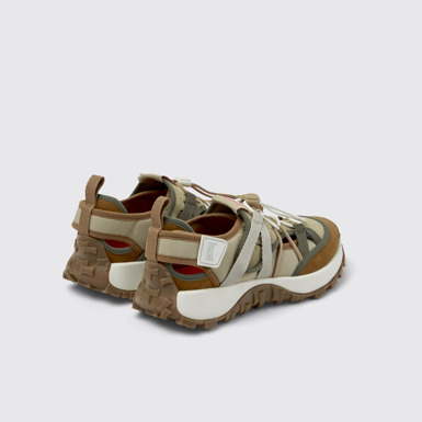 Back view of Twins Multicolor Recycled PET and Nubuck Men's Sneakers.