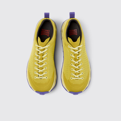 Camper x SUNNEI - PELOTISSIMA Gelber und blauer Herrensneaker aus Textil.