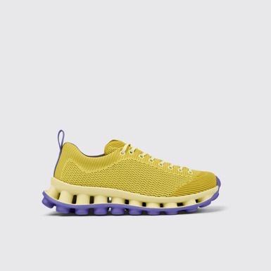 Camper x SUNNEI - PELOTISSIMA Gelber und blauer Herrensneaker aus Textil.