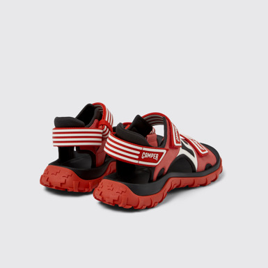 Back view of Drift Trail Sandal Multicolor Recycled PET and Leather Sandals for Men.