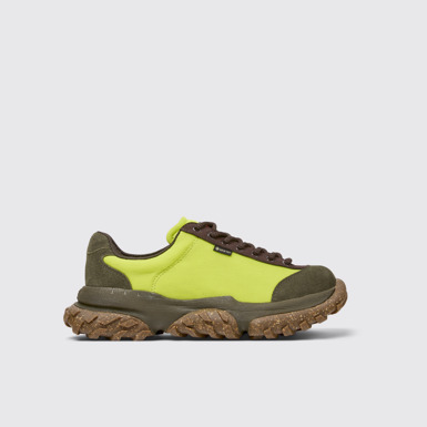 Side view of Karst Trek - GORE-TEX Multicolor Textile and Nubuck Sneakers for Men.
