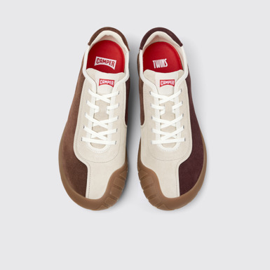 Twins Sneakers multicolor in pelle scamosciata e nabuck da uomo.