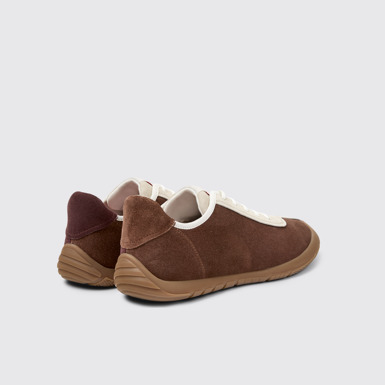 Back view of Twins Multicolor Suede and Nubuck Sneakers for Men.