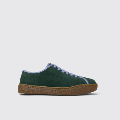 Side view of Peu Terreno Multicolor Suede and Leather Shoes for Men.