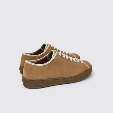 Back view of Peu Terreno Multicolor Suede and Leather Shoes for Men.