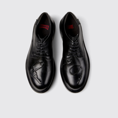 Twins Chaussures en cuir noir pour homme.