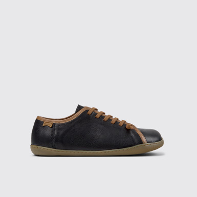 Side view of Twins Multicolor Leather Shoes for Men.
