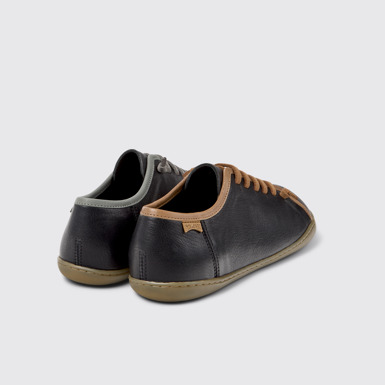 Back view of Twins Multicolor Leather Shoes for Men.