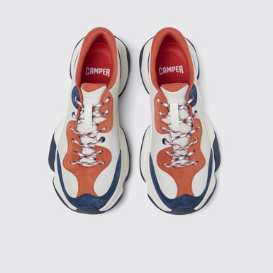 Overhead view of Karst 2 Multicolor Leather and Nubuck Sneakers for Men.