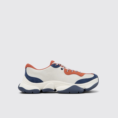 Side view of Karst 2 Multicolor Leather and Nubuck Sneakers for Men.