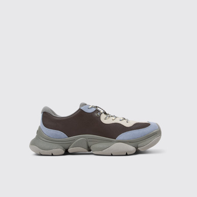 Side view of Karst 2 Multicolor Leather and Nubuck Sneakers for Men.