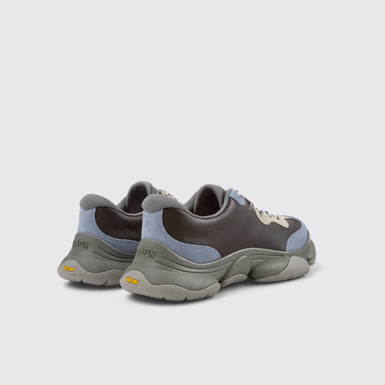 Back view of Karst 2 Multicolor Leather and Nubuck Sneakers for Men.