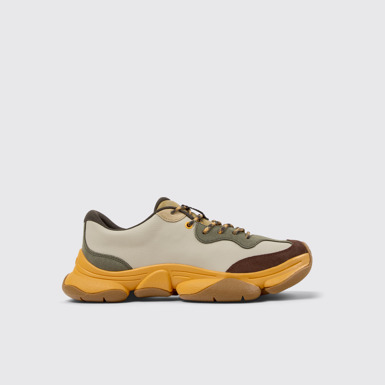 Twins Sneakers de piel y nobuk multicolor para hombre.