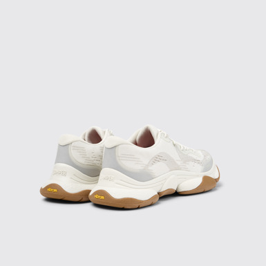 Back view of Karst 2 White Recycled Engineered Materials Sneakers for Men.