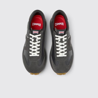 Overhead view of Pelotas Athens Multicolor Leather and Nubuck Sneakers for Men.