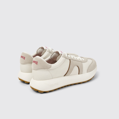 Back view of Pelotas Athens Multicolor Leather and Nubuck Sneakers for Men.