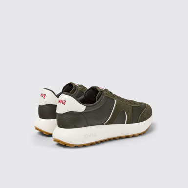 Back view of Pelotas Athens Multicolor Leather and Nubuck Sneakers for Men.