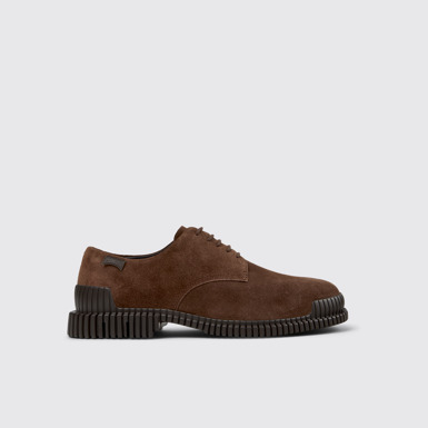 Pix Chaussures en cuir suédé marron Pour homme.