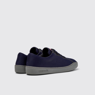 Peu Touring Sneakers técnicas y piel azul para hombre.