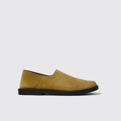 Side view of Don Brown Suede Leather Shoes for Men.