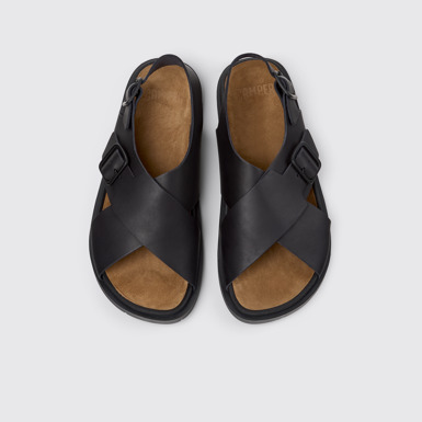 Lluc Sandal Sandales en cuir marron Pour homme.